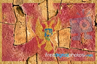 Grunge Flag Of Montenegro Stock Photo