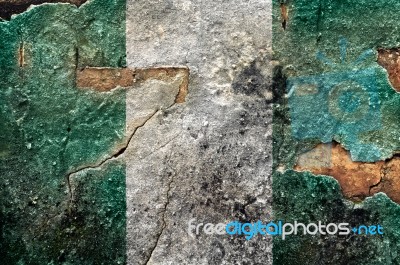 Grunge Flag Of Nigeria Stock Photo