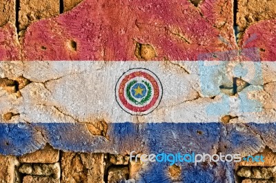 Grunge Flag Of Paraguay Stock Photo