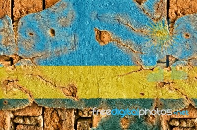 Grunge Flag Of Rwanda Stock Photo