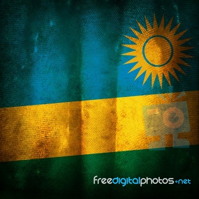 Grunge Flag Of Rwanda Stock Photo