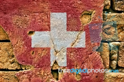 Grunge Flag Of Switzerland Stock Photo