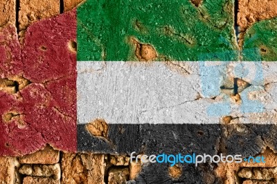 Grunge Flag Of United Arab Emirates Stock Photo