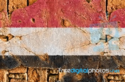 Grunge Flag Of Yemen Stock Photo