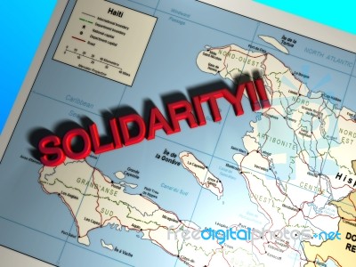 Haiti Solidarity Stock Image