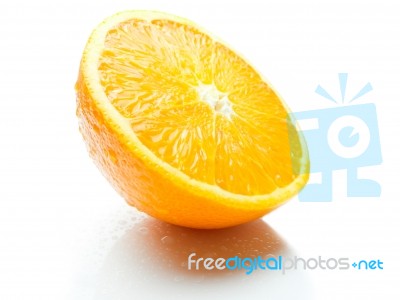 Half Orange Stock Photo