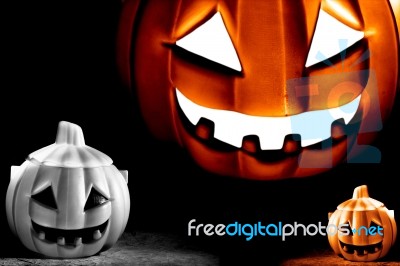 Halloween Pumpkins Stock Photo