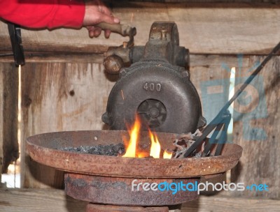 Hand Forge Stock Photo