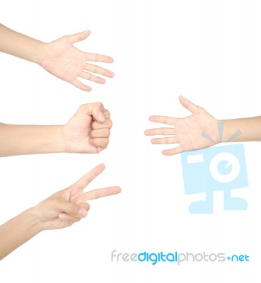 Hand Game Stock Photo