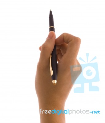 Hand Holding Pen Stock Photo Hand Holding Pen Stock Photo