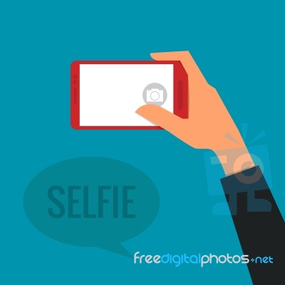 Hand Taking Selfie Photo Stock Image