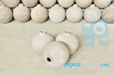 Handmade Pottery Stock Photo