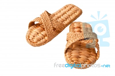 Handmade Slippers Stock Photo