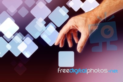 Hands Concept Color Stock Image