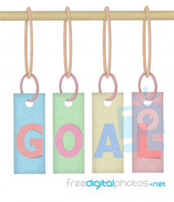 Hanging Goal Tag Stock Image