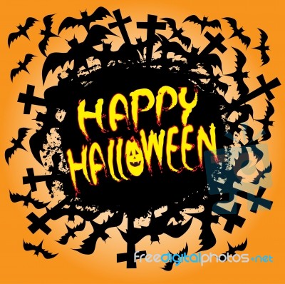 Happy Halloween Background Stock Image