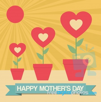 Happy Mother's Day Card Stock Image