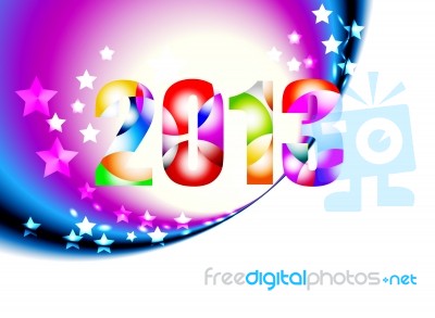 Happy New Year 2013 Stock Image