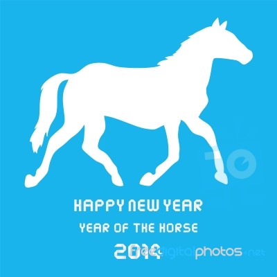 Happy New Year 2014 Card22 Stock Image