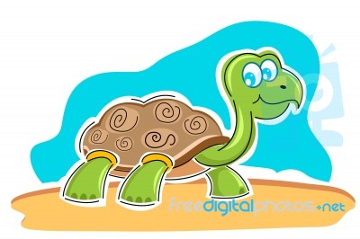 Happy Tortoise Stock Image