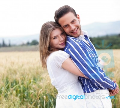 Happy Young Couple Stock Photo