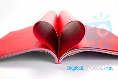Heart Book Stock Photo