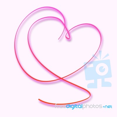 Heart Copyspace Means Valentines Day And Blank Stock Image