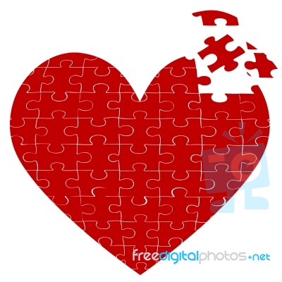 Heart Jigsaw Puzzle Stock Image Heart Jigsaw Puzzle Stock Image