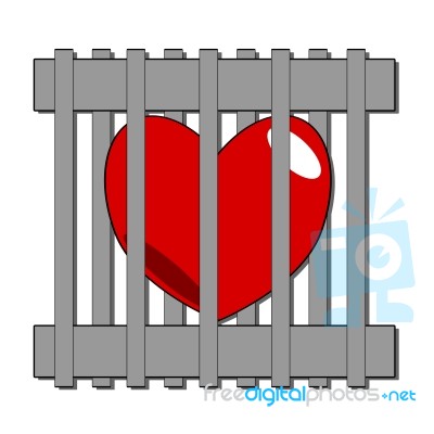 Heart Lock  Stock Image
