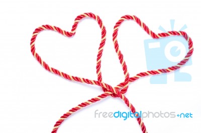 Heart Shape Rope  Stock Photo