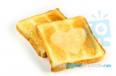 Heart Toast Stock Photo