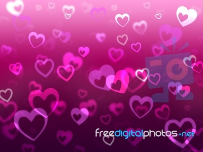 Hearts Background Means Love Romance And Missing
 Stock Image