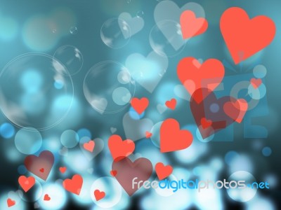 Hearts Background Represents Valentines Day And Backdrop Stock Image