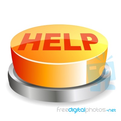 Help Button Stock Image