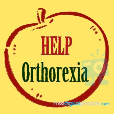 Help Orthorexia Stock Image