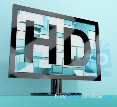 High Definition Television Stock Image