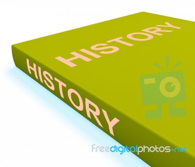 History Book Shows Books About The Past Stock Image