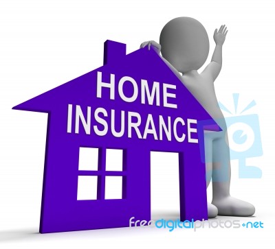 Home Insurance House Means Insuring Property Stock Image