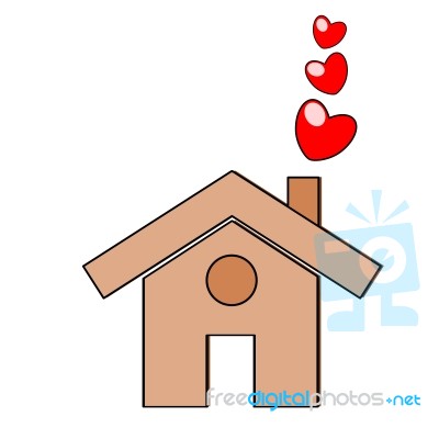 Home Of Love Stock Image