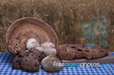 Homemade Bread Stock Photo