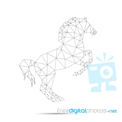 Horse Abstract Stock Image