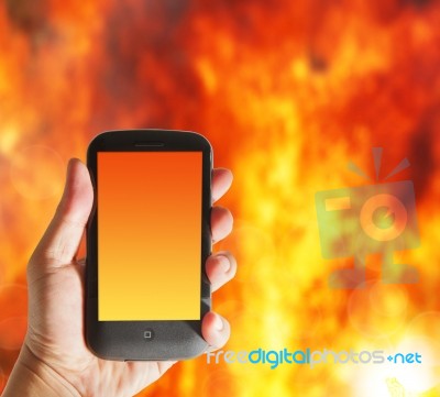 Hot Smart Phone Stock Photo