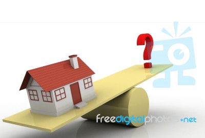 House And Question Mark Stock Image
