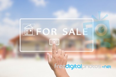 House For Sale Stock Photo