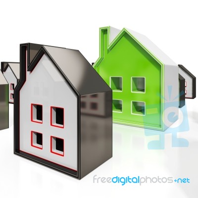 House Symbols Meaning Property For Sale Stock Image