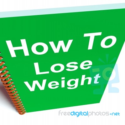 How To Lose Weight On Notebook Shows Strategy For Weight Loss Stock Image