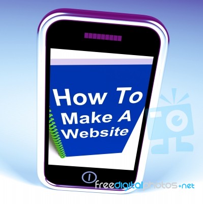 How To Make A Website On Phone Shows Online Strategy Stock Image