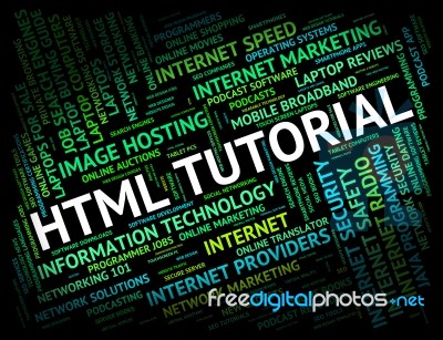 Html Tutorial Meaning Hypertext Markup Language And Online Tutorials Stock Image