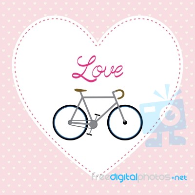 I Love Bicycle4 Stock Image