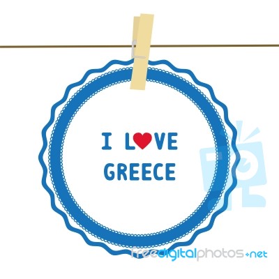 I Love Greece4 Stock Image